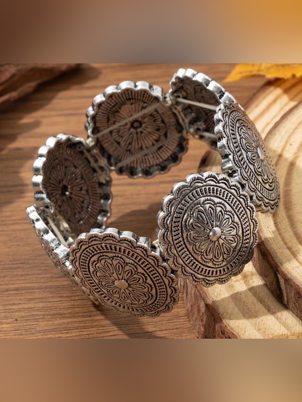 Western Silver Bracelet Antique Boho Bracelet